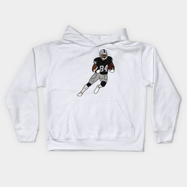 Antonio Brown - NFL Oakland Raiders Kids Hoodie by xavierjfong